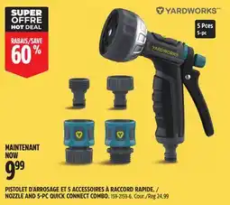 Canadian Tire YARDWORKS NOZZLE AND 5-PC QUICK CONNECT COMBO offer