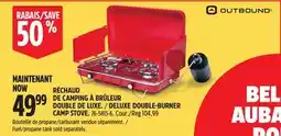 Canadian Tire OUTBOUND DELUXE DOUBLE-BURNER CAMP STOVE offer