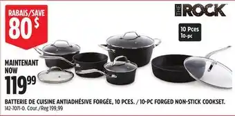 Canadian Tire THE ROCK 10-PC FORGED NON-STICK COOKSET offer