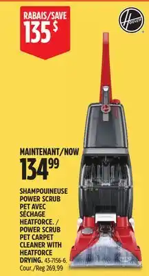 Canadian Tire POWER SCRUB PET CARPET CLEANER WITH HEATFORCE DRYING offer
