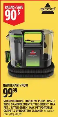 Canadian Tire LITTLE GREEN MAX PET PORTABLE CARPET & UPHOLSTERY CLEANER offer