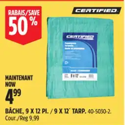 Canadian Tire CERTIFIED 9 X 12´ TARP offer
