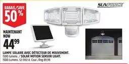 Canadian Tire SUNFORCE SOLAR MOTION SENSOR LIGHT offer