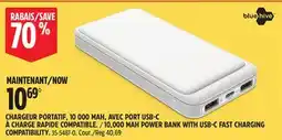 Canadian Tire BLUEHIVE 10,000 MAH POWER BANK WITH USB-C FAST CHARGING COMPATIBILITY offer