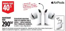 Canadian Tire APPLE AIRPODS PRO 3 WIRELESS EARBUDS offer
