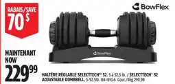 Canadian Tire SELECTTECH 52 ADJUSTABLE DUMBBELL offer