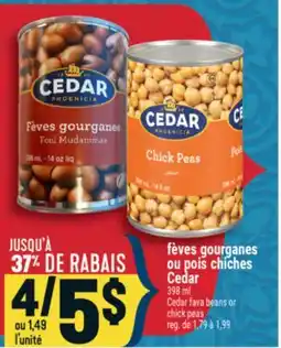 Marché Adonis FÈVES GOURGANES OU POIS CHICHES CEDAR | CEDAR FAVA BEANS OR CHICK PEAS offer