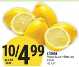 Marché Adonis citrons | lemons offer