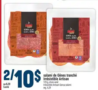 Marché Adonis salami de Gênes tranché Irrésistible Artisan | Irrésistible Artisan Genoa salami offer