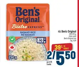 Marché Adonis RIZ BEN'S ORIGINAL | BEN'S ORIGINAL RICE offer