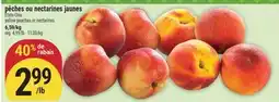 Marché Adonis PÊCHES OU NECTARINES JAUNES | YELLOW PEACHES OR NECTARINES offer
