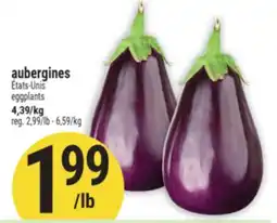 Marché Adonis aubergines | eggplants offer