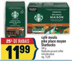 Marché Adonis café moulu pike place moyen Starbucks | Starbucks ground coffee mid pike place offer