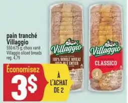 Marché Adonis pain tranché Villaggio | Villaggio sliced breads offer