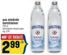 Marché Adonis eau minérale Gerolsteiner | Gerolsteiner mineral water offer