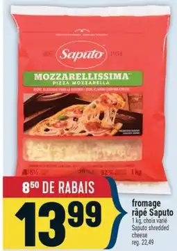 Marché Adonis fromage râpé Saputo | Saputo shredded cheese offer