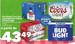 Marche Ami bière Molson Coors Light, Labatt Budweiser, Sleeman Original Draught offer