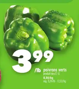 Marche Ami poivrons verts offer