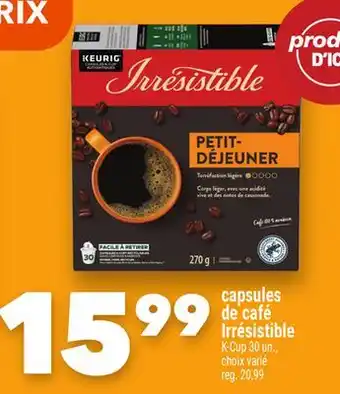 Marche Ami capsules de café Irrésistible offer