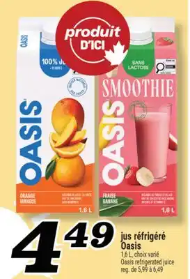 Marché Richelieu JUS RÉFRIGÉRÉ OASIS | OASIS REFRIGERATED JUICE offer