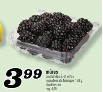 Marché Richelieu MÛRES | BLACKBERRIES offer