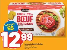 Marché Richelieu BURGERS DE BŒUF SELECTION | SELECTION FROZEN BEEF BURGERS offer