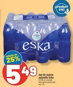 Marché Richelieu EAU DE SOURCE NATURELLE ESKA | ESKA NATURAL SPRING WATER offer