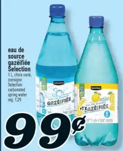 Marché Richelieu EAU DE SOURCE GAZÉIFIÉE SELECTION | SELECTION CARBONATED SPRING WATER offer
