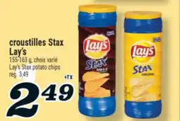 Marché Richelieu CROUSTILLES STAX LAY'S | LAY'S STAX POTATO CHIPS offer