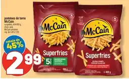 Marché Richelieu POMMES DE TERRE MCCAIN | MCCAIN POTATOES offer