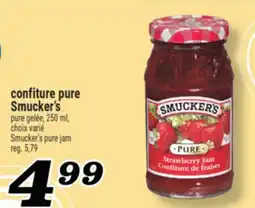 Marché Richelieu CONFITURE PURE SMUCKER'S | SMUCKER'S PURE JAM offer
