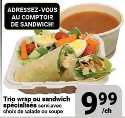 Pasquier Trio wrap ou sandwich spécialisés offer