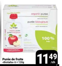Pasquier Purée de fruits Bioitalia offer