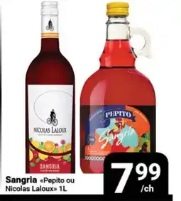 Pasquier Sangria Pepito ou Nicolas Laloux offer
