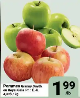 Pasquier Pommes Granny Smith ou Royal Gala offer