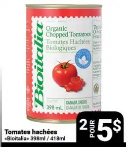 Pasquier Tomates hachées Bioitalia offer