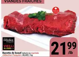 Pasquier Bavette de bœuf nature ou marinée Sélection Pasquier offer
