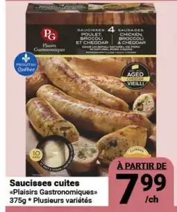 Pasquier Saucisses cuites Plaisirs Gastronomiques offer