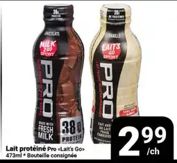Pasquier Lait protéiné Pro Lait's Go offer