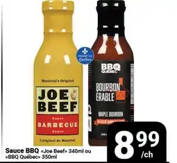 Pasquier Sauce BBQ Joe Beef 340ml ou BBQ Québec 350ml offer