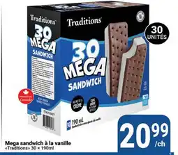 Pasquier Mega sandwich à la vanille Traditions offer
