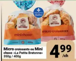 Pasquier Micro croissants ou Mini choco La Petite Bretonne offer