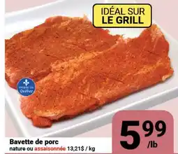Pasquier Bavette de porc offer