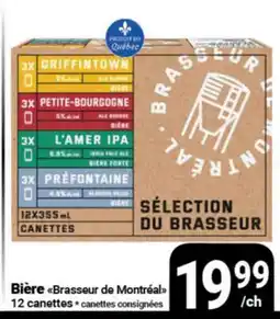Pasquier Bière Brasseur de Montréal offer