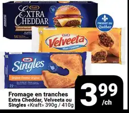 Pasquier Fromage en tranches Extra Cheddar, Velveeta ou Singles Kraft offer