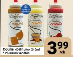 Pasquier Coulis Délicifruits offer
