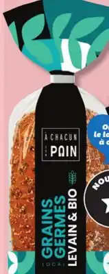 IGA À CHACUN SON PAIN LEVAIN & BIO SLICED ORGANIC BREAD offer