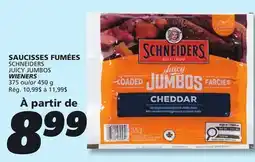 IGA SCHNEIDERS JUICY JUMBOS WIENERS offer