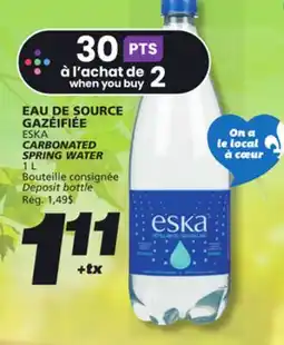 IGA ESKA CARBONATED SPRING WATER offer