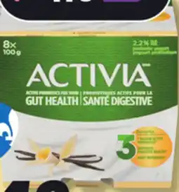 IGA ACTIVIA DRINKABLE YOGURT offer
